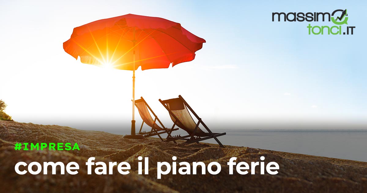 come fare il piano ferie